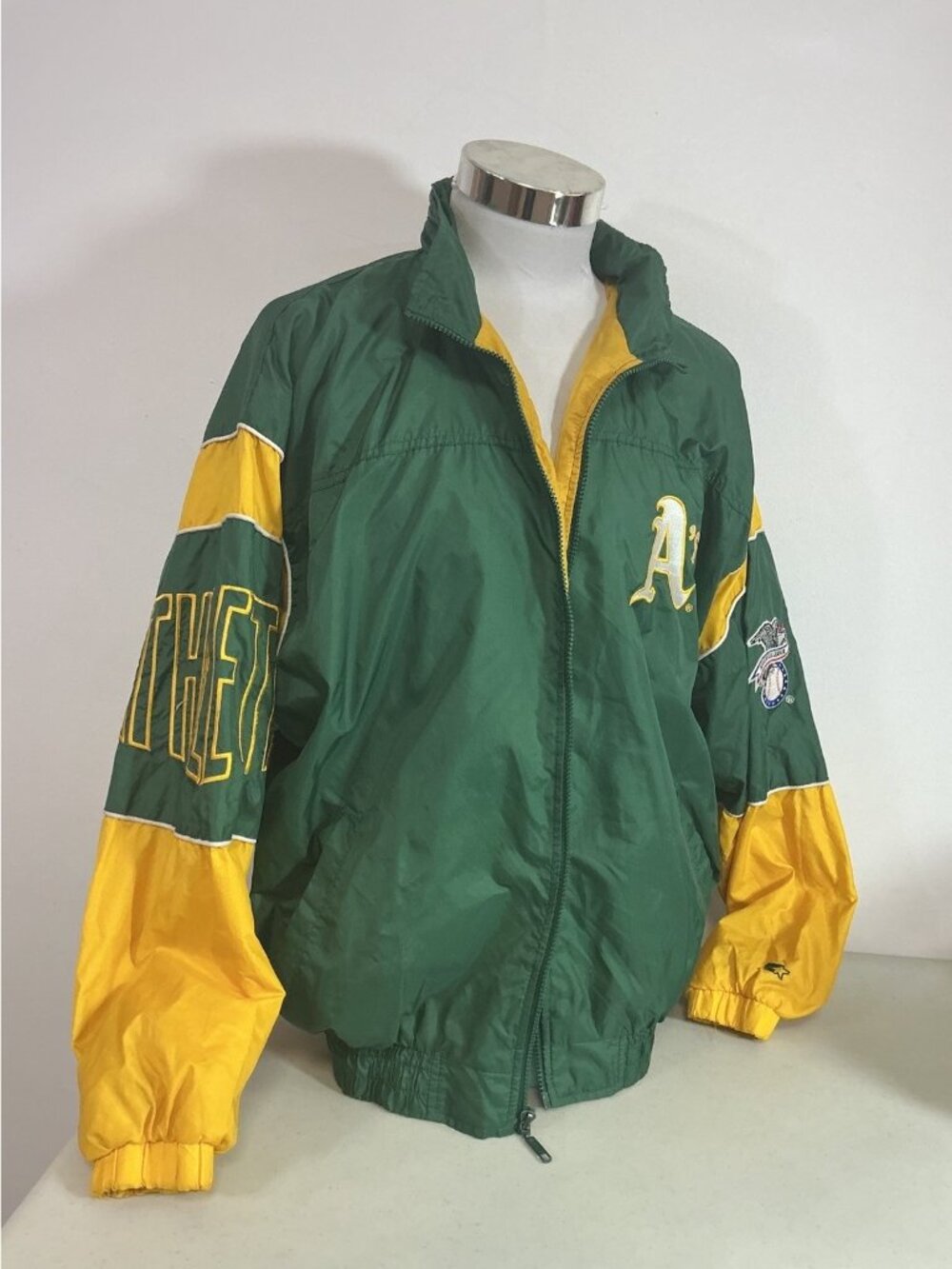Vintage Oakland A’s Starter Windbreaker Jacket Zip Up Mens Large Very Rare